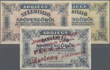 Hungary: Almost complete lot with 18 banknotes of the 1946 Tax-Pengö issue from 50.000 Ado-Pengö 1946 first series up to 100.000 Ado-Pengö 1946 second...