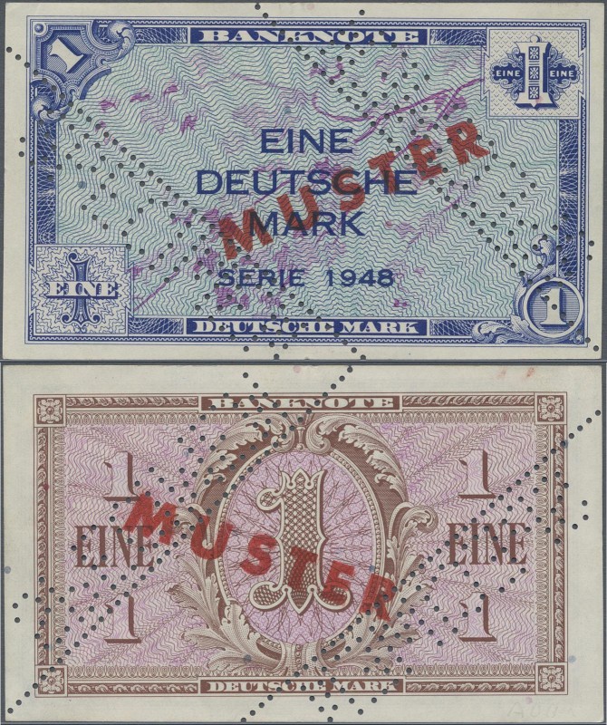 Deutschland - Bank Deutscher Länder + Bundesrepublik Deutschland: 1 DM 1948 MUST...