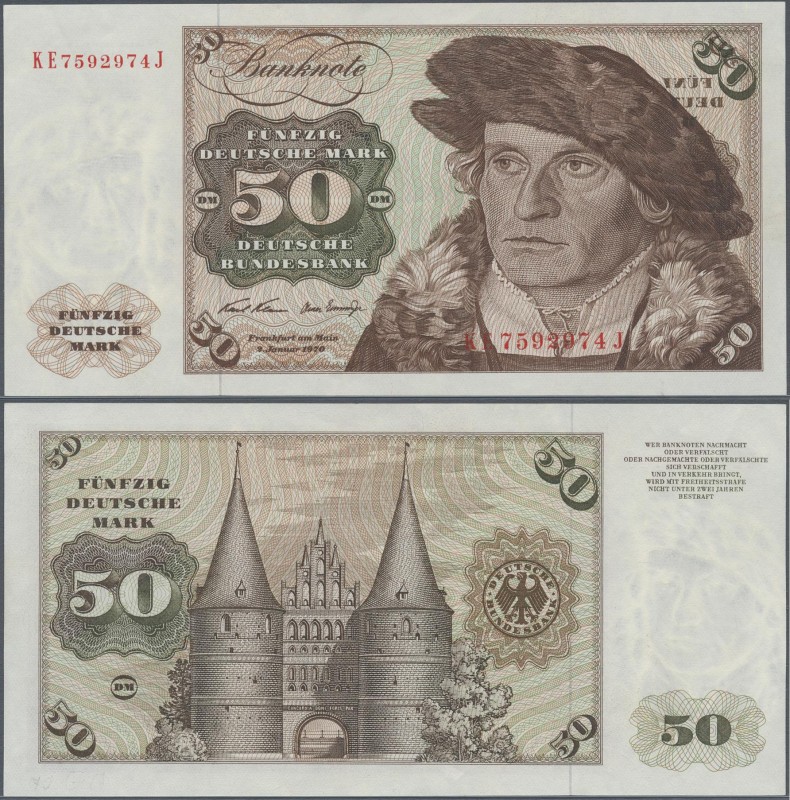 Deutschland - Bank Deutscher Länder + Bundesrepublik Deutschland: 50 DM 1970, Ro...