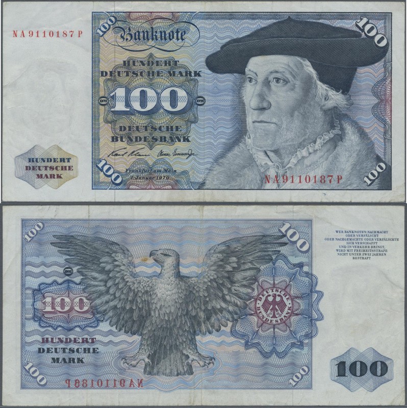 Deutschland - Bank Deutscher Länder + Bundesrepublik Deutschland: 100 DM 1970, R...