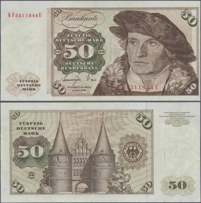 Deutschland - Bank Deutscher Länder + Bundesrepublik Deutschland: 50 DM 1977, Ro...