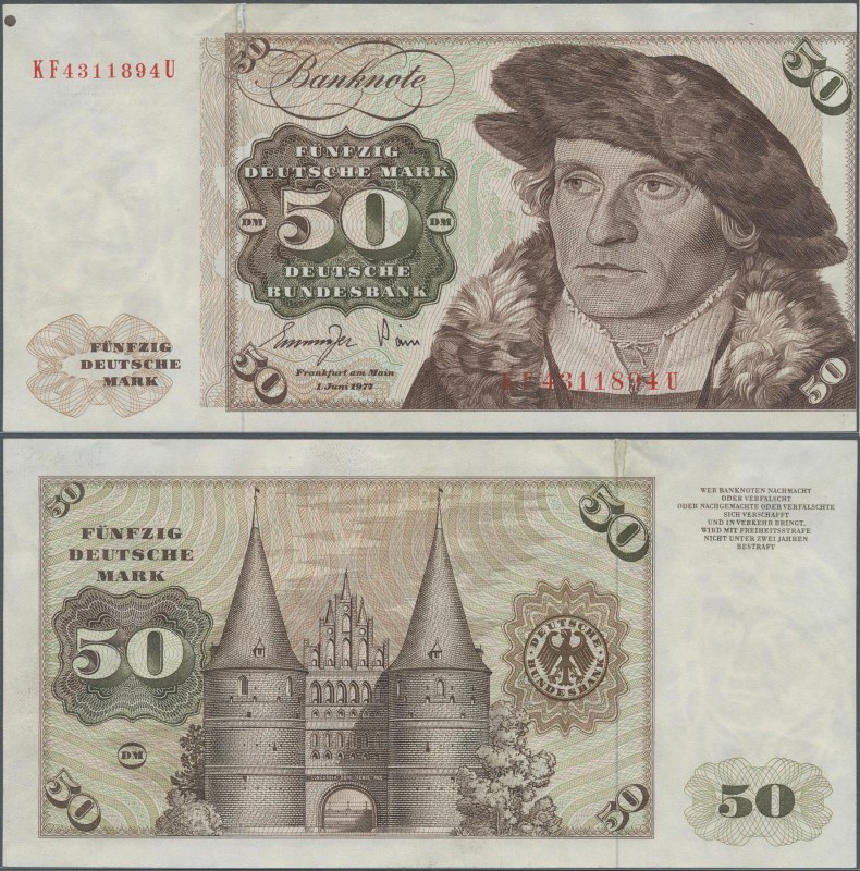 Deutschland - Bank Deutscher Länder + Bundesrepublik Deutschland: 50 DM 1977, Ro...