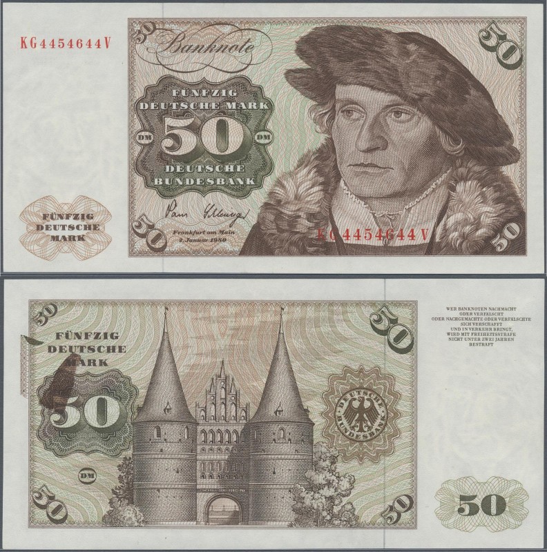Deutschland - Bank Deutscher Länder + Bundesrepublik Deutschland: 50 DM 1980, Ro...