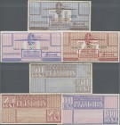 Deutschland - Konzentrations- und Kriegsgefangenenlager: Konzentrationslager Westerbork set mit 3 Gutscheinen 10 Cent (UNC), 25 Cent (UNC) und 50 Cent...