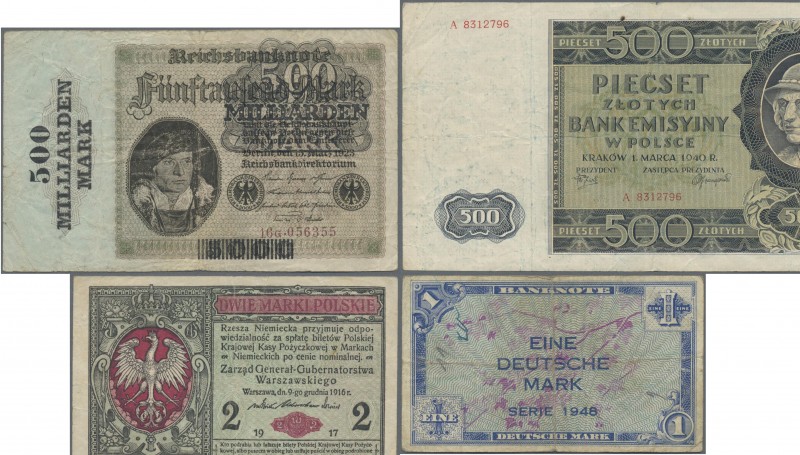 Deutschland - Sonstige: 4 große Sammelalben von MDM mit 220 Banknoten Deutsches ...