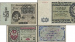 Deutschland - Sonstige: 4 große Sammelalben von MDM mit 220 Banknoten Deutsches Reich bis Inflation, Kolonien, Nebengebiete, DDR und ein kleiner Teil ...