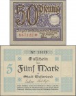 Deutschland - Notgeld: SAFE-Album mit 72 deutschen Notgeldscheinen, dabei 50 Pf. Danzig 1919 kfr. sowie Ausgaben von 1914 (7), 1918 (10), 1922 (7) und...
