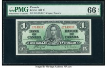 Canada Bank of Canada $1 2.1.1937 Pick 58d BC-21d PMG Gem Uncirculated 66 EPQ. 

HID09801242017

© 2020 Heritage Auctions | All Rights Reserved