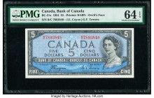 Canada Bank of Canada $5 1954 Pick 68a BC-31a "Devil's Face" PMG Choice Uncirculated 64 EPQ. 

HID09801242017

© 2020 Heritage Auctions | All Rights R...