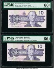 Canada Bank of Canada $10 1989 Pick 96c BC-57c Two Consecutive Examples PMG Gem Uncirculated 66 EPQ. 

HID09801242017

© 2020 Heritage Auctions | All ...