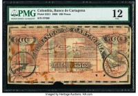 Colombia Banco De Cartagena 100 Pesos 10.3.1900 Pick S351 PMG Fine 12. Rust; pieces missing.

HID09801242017

© 2020 Heritage Auctions | All Rights Re...
