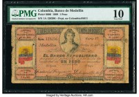 Colombia Banco de Medellin 1 Peso 30.10.1899 Pick S606 PMG Very Good 10. Split.

HID09801242017

© 2020 Heritage Auctions | All Rights Reserved