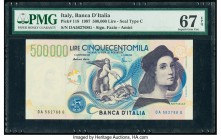 Italy Banca d'Italia 500,000 Lire 1997 Pick 118 PMG Superb Gem Unc 67 EPQ. 

HID09801242017

© 2020 Heritage Auctions | All Rights Reserved