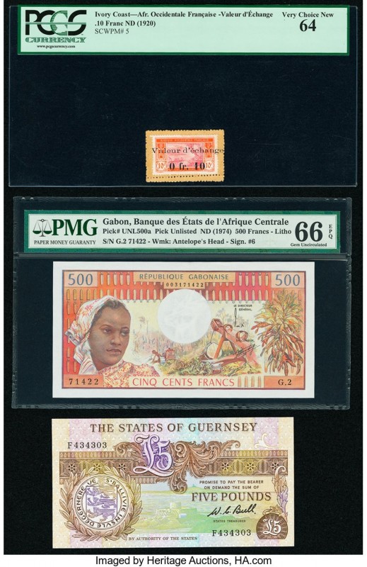 Ivory Coast Gouvernment General de l'Afrique Occidentale Francaise .10 Franc on ...