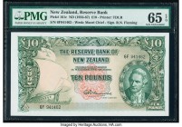 New Zealand Reserve Bank of New Zealand 10 Pounds ND (1956-60) Pick 161c PMG Gem Uncirculated 65 EPQ. 

HID09801242017

© 2020 Heritage Auctions | All...