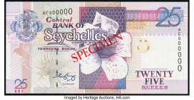 Seychelles Central Bank of Seychelles 25 Rupees ND (1998) Pick 37s Specimen Crisp Uncirculated. 

HID09801242017

© 2020 Heritage Auctions | All Right...
