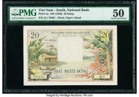 South Vietnam National Bank of Viet Nam 20 Dong ND (1956) Pick 4a PMG About Uncirculated 50. 

HID09801242017

© 2020 Heritage Auctions | All Rights R...