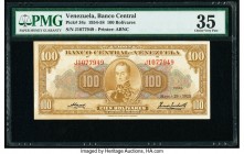 Venezuela Banco Central De Venezuela 100 Bolivares 29.5.1958 Pick 34c PMG Choice Very Fine 35. Stains.

HID09801242017

© 2020 Heritage Auctions | All...