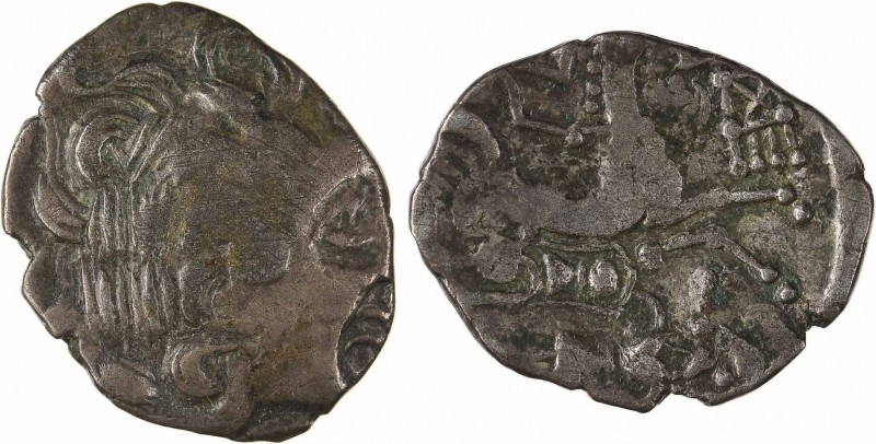 Aulerques Diablintes, statère d'argent allié, type de Jublains, c.100 av. J.-C
...
