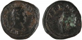 Trajan, quadrans des Mines, Rome, 99-102
A/IMP CAES NERVA TRAIAN AVG
Tête laurée à droite
R/DARDANICI
Personnage féminin debout à gauche, tenant d...