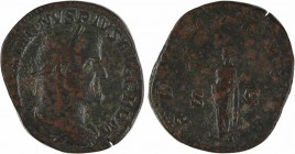 Maximin Ier le Thrace, sesterce, Rome, 236-238
A/MAXIMINVS PIVS AVG GERM
Buste lauré à droite, drapé et cuirassé, vu de trois quarts en arrière
R/P...