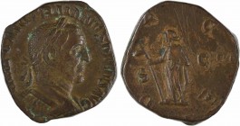 Trajan Dèce, sesterce, Rome, 249-251
A/IMP C M Q TRAIANVS DECIVS AVG
Buste lauré à droite, drapé et cuirassé, vu de trois quarts en arrière
R/D-ACI...
