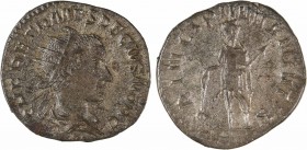 Hérennius Etruscus, antoninien, Rome, 250-251
A/Q HER ETR MES DECIVS NOB C
Buste radié à droite, drapé et cuirassé, vu de trois quarts en arrière
R...