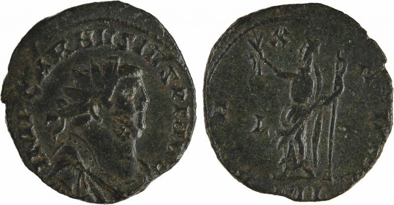 Carausius, antoninien, Londres, 287-288
A/IMP CARAVSIVS P F AVG
Buste radié à ...