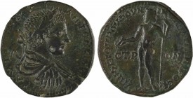 Moésie inférieure, Nicopolis, Élagabale, moyen bronze AE27, 218-222
A/AVT M AVR - ANTONINOC
Buste lauré à droite, drapé et cuirassé, vu de trois qua...