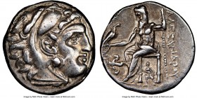 MACEDONIAN KINGDOM. Alexander III the Great (336-323 BC). AR drachm (17mm, 2h). NGC AU. Posthumous issue of Lampsacus, ca. 310-301 BC. Head of Heracle...