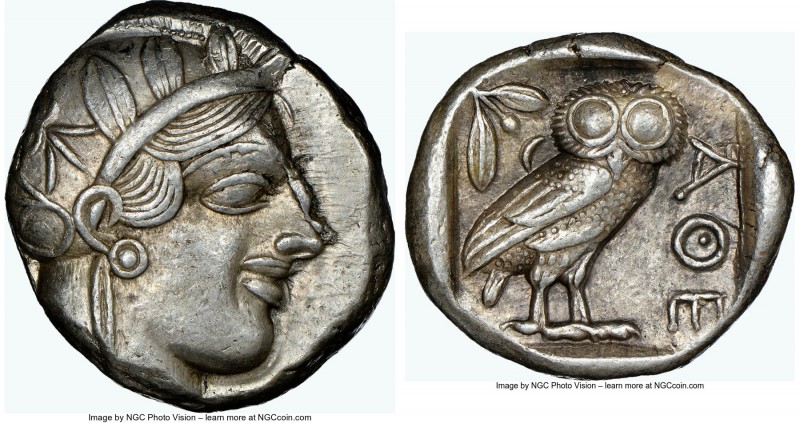 ATTICA. Athens. Ca. 440-404 BC. AR tetradrachm (24mm, 17.19 gm, 10h). NGC Choice...