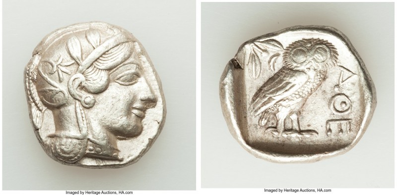 ATTICA. Athens. Ca. 440-404 BC. AR tetradrachm (26mm, 17.19 gm, 4h). Choice VF. ...