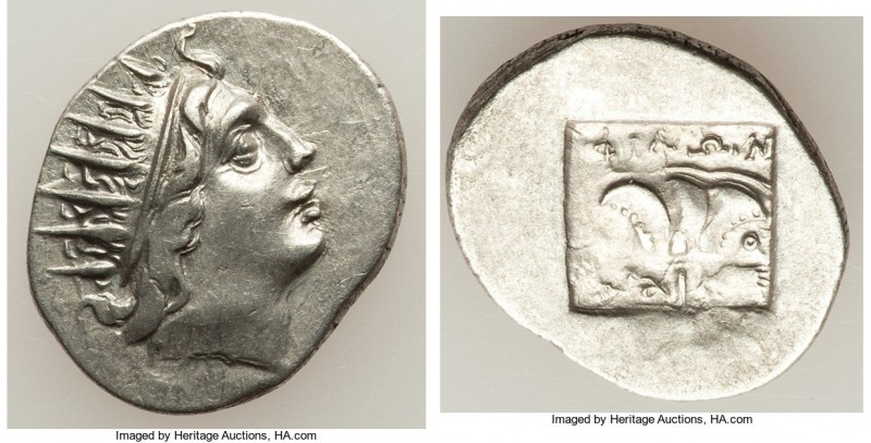CARIAN ISLANDS. Rhodes. Ca. 88-84 BC. AR drachm (18mm, 2.65 gm, 12h). Choice XF....