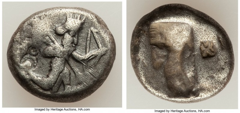 ACHAEMENID PERSIA. Ca. 5th century BC. AR siglos (17mm, 5.35 gm). Fine, counterm...