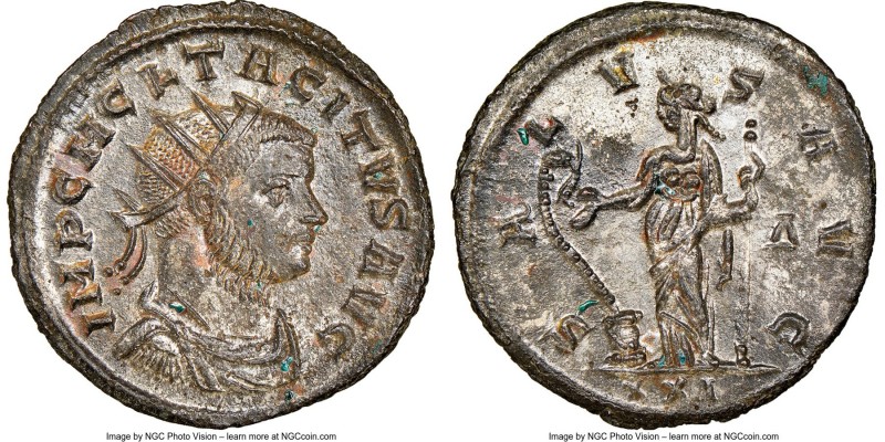 Tacitus (AD 275-276). BI antoninianus (21mm, 3.92 gm, 6h). NGC MS 5/5 - 3/5, Sil...