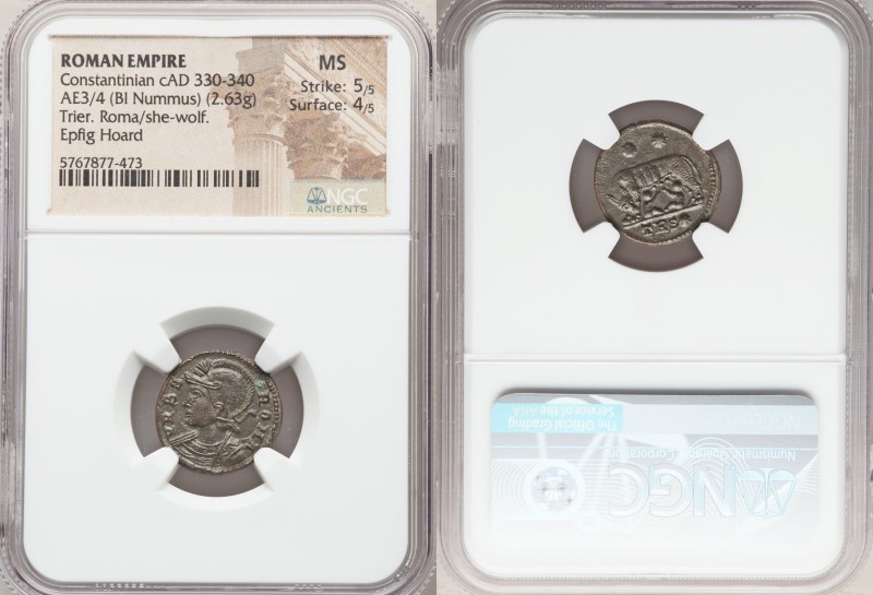 Constantinople Commemorative (ca. AD 330-340). AE3 or BI nummus (19mm, 2.63 gm, ...