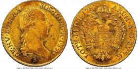 Joseph II gold Ducat 1787-B UNC Details (Obverse Scratched) NGC, Kremnitz mint, KM1873.

HID09801242017

© 2020 Heritage Auctions | All Rights Res...