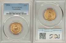 Republic gold 5 Quetzales 1926-(P) MS62 PCGS, Philadelphia mint, KM244. AGW 0.2419 oz.

HID09801242017

© 2020 Heritage Auctions | All Rights Rese...