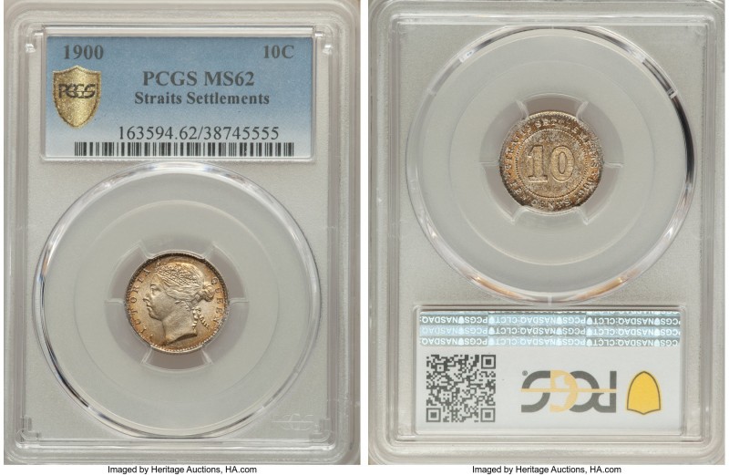 British Colony. Victoria 10 Cents 1900 MS62 PCGS, KM11. 

HID09801242017

© ...