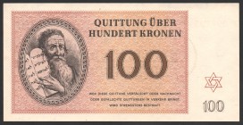 Czechoslovakia 100 Kronen 1943
№ 008195; UNC; Theresienstadt Ghetto