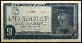 Czechoslovakia 50 Korun 1948 Specimen
P# 66s