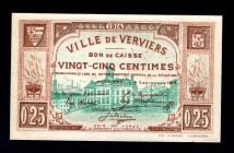 Belgium 25 Centimes 1914
Ville De Verviers;