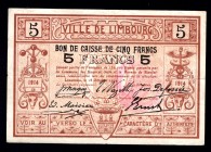 Belgium 5 Francs 1914
Ville De Limbourg;
