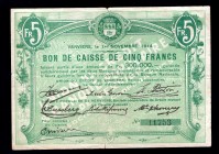 Belgium 5 Francs 1914
Verviers;