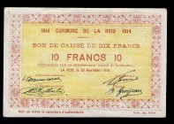 Belgium 10 Francs 1914
Commune De La Reid;