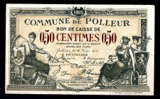 Belgium 50 Centimes 1915
Commune De Polleur;