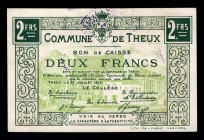 Belgium 2 Francs 1915
Commune De Theux;