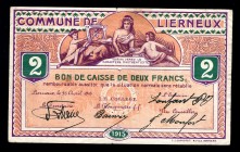 Belgium 2 Francs 1915
Commune De Lierneux;