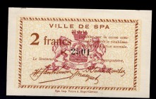 Belgium 2 Francs (ND) Ville De Spa
.