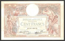 France 100 Francs 1939
P# 94; № 1585039596; Cripsy; VF+